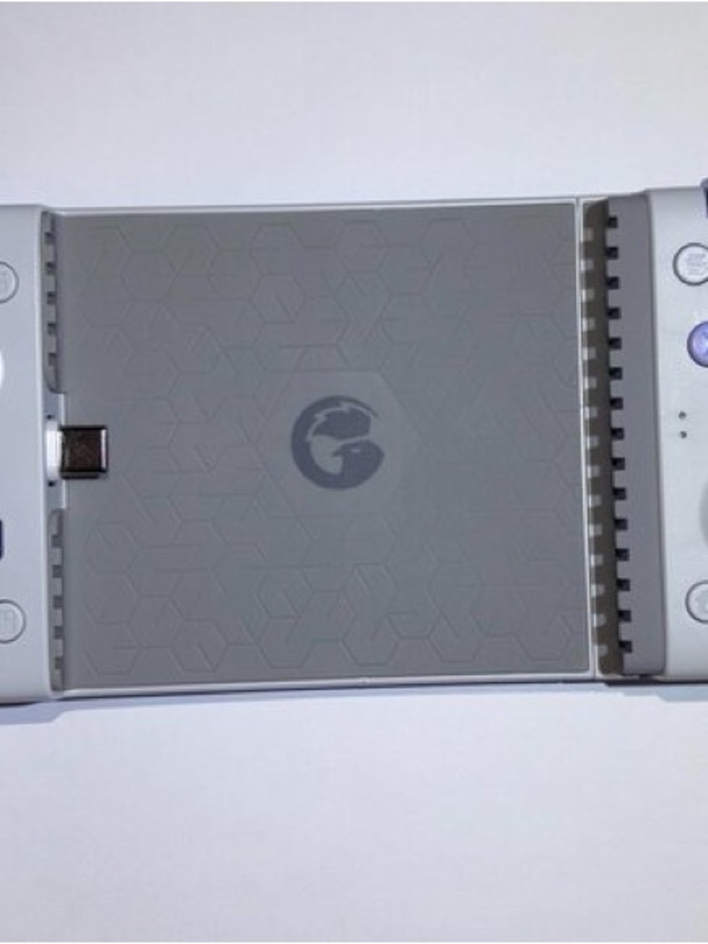 Gray Handheld Gaming Controller Attachment - Portable Mobile Controller